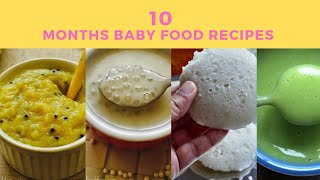 7 Day Baby Food Recipes For 10 Months Plus Babies with Meal Plan