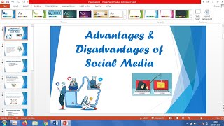 Create a PowerPoint Presentation on Advantages & Disadvantages of Social Media | How to make PPT |