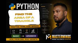 How to find the area of a tirangle using Python