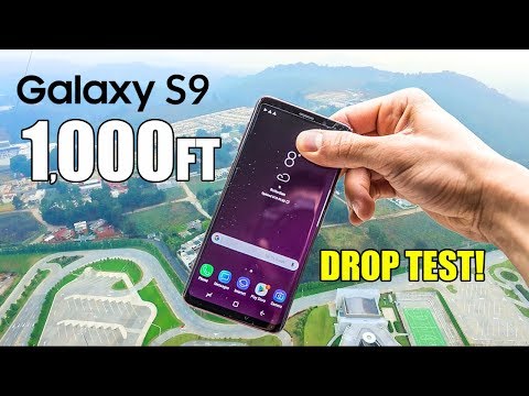 Samsung Galaxy S9 Drop Test From 1000 Feet! | In 4K