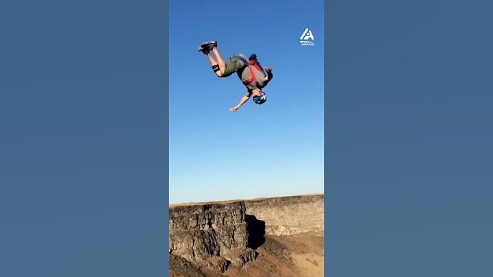 Guy Uses Russian Swing to Jump off Cliff | People Are Awesome #shorts