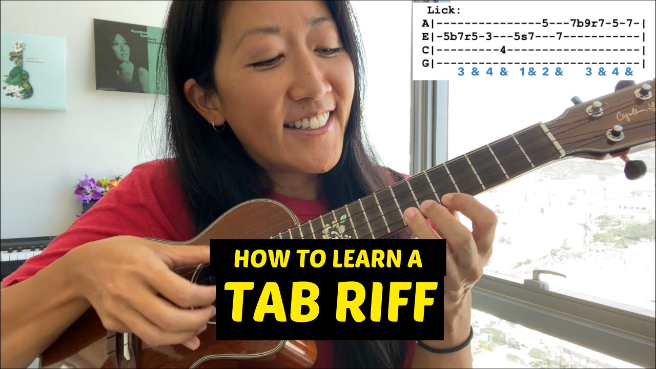 How I Learn a Beatles Ukulele Tab Riff // Cynthia Lin YouTube