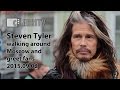 Steven Tyler walking around Moscow and greet fans, 02.09.2015