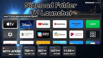 Sideload Launcher alternative for Google TV, Android TV: Sideload Folder TV Launcher
