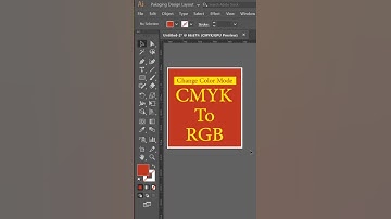 How change CMYK to RGB in illustrator #tips #graphictips #viral #shorts