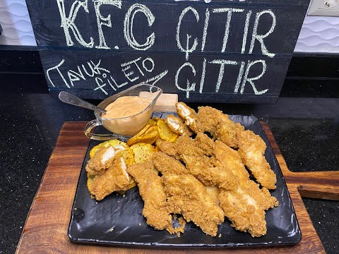 KFC Piliç Filetodan Ev Usulü Ev Mutfağında En Kolay En Doğru Şekilde Nasıl Yapılır.KFC Tavuk Fileto