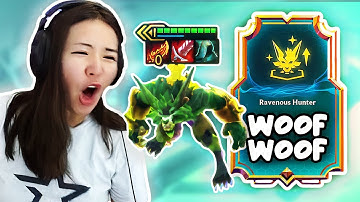 Ravenous Hunter DOG 3 REROLL! (Warwick) | TFT SET 9