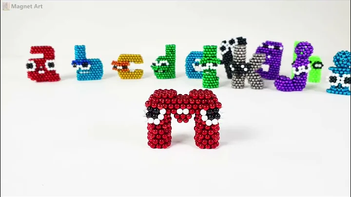 Reacting to lowercase alphabet lore magnet art