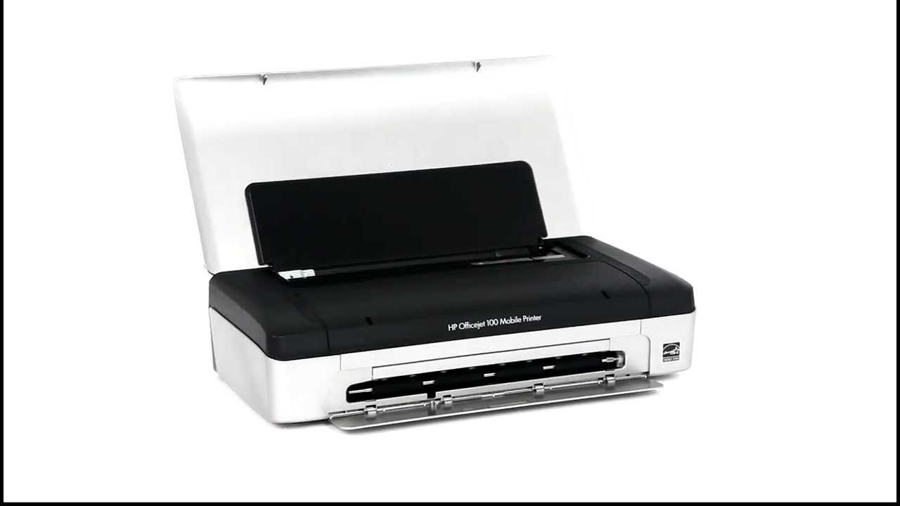 HP Officejet Mobile Printer - L411a (CN551A) A4 Single-function Bluetooth Color Inkjet Printer - YouTube