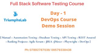 Day 1- DevOps Course- Demo Session