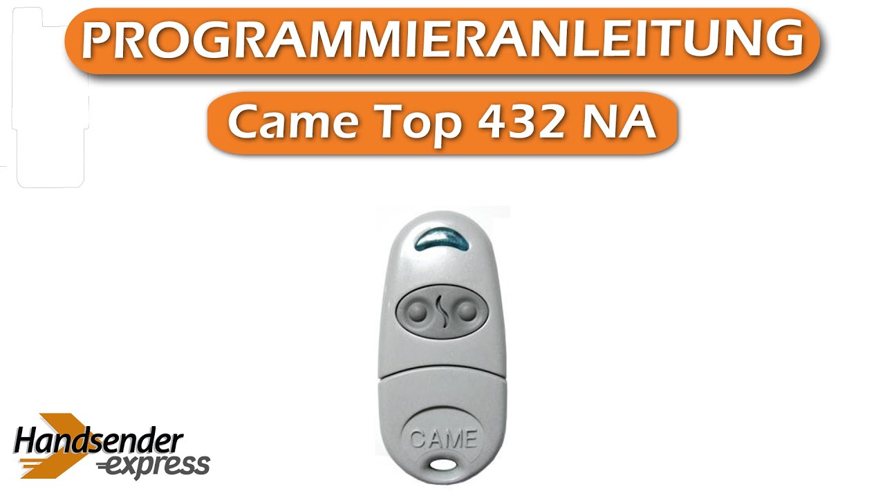 Wie programmiert man eine Fernbedienung Came Top 432 NA YouTube — free download