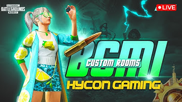BGMI 1V1 TDM STREAK CUSTOM  ROOMS  LIVE STREAM Hycon Gaming