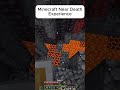 Minecraft Near Death Experience...💀 #minecraft #gaming #neardeathexperience #shorts #clutch