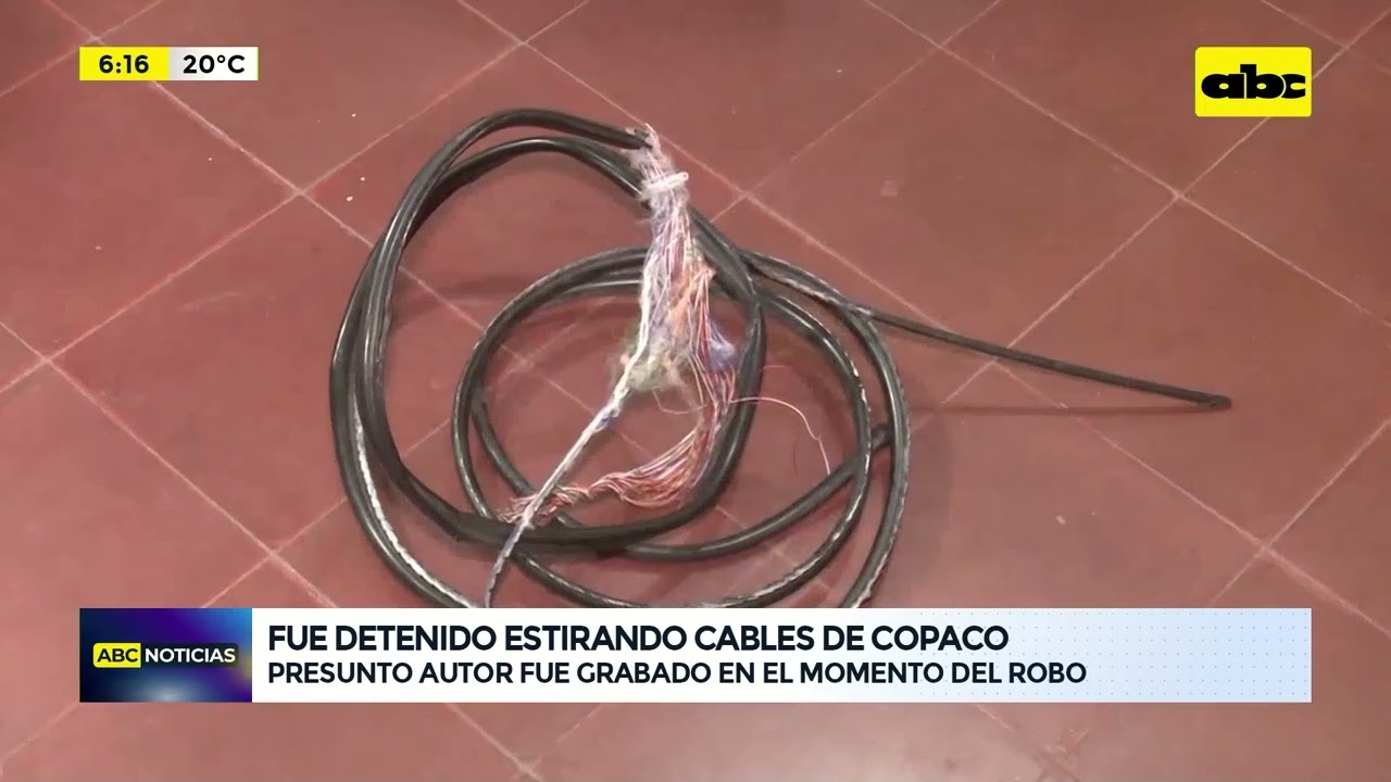 Fue detenido estirando cables de Copaco