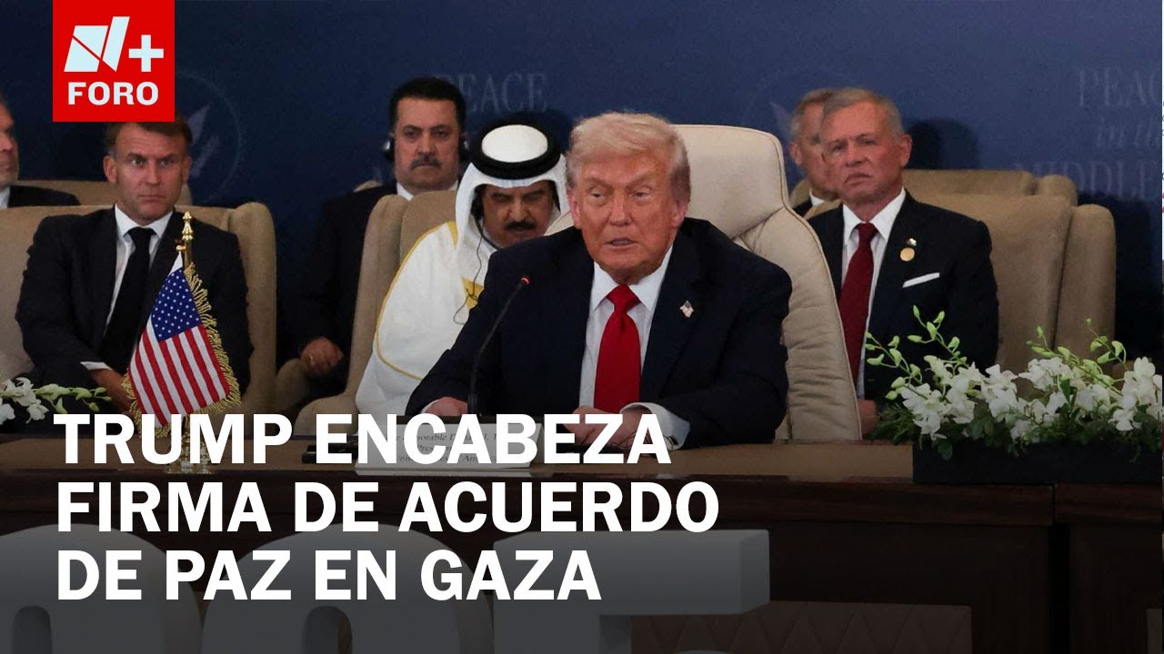 Trump firma acuerdo de paz para Gaza en Egipto sin Israel ni Hamás ...