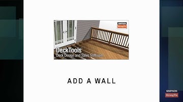 1001 Add a Wall   DeckTools Software Tutorial Training Video 1280 x 720