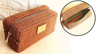 How to make an allpurpose crochet pencil case  back to school