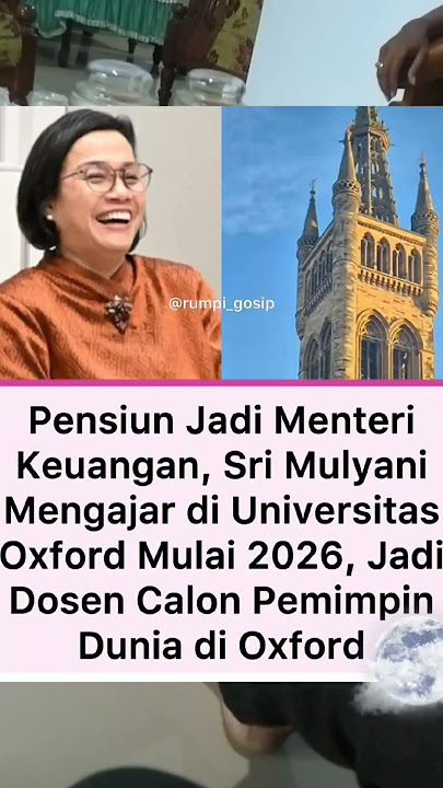 PENSIUN JADI MENTERI SRI MULYANI SEKARANG MENJADI....#shortsfeed #shorts #short
