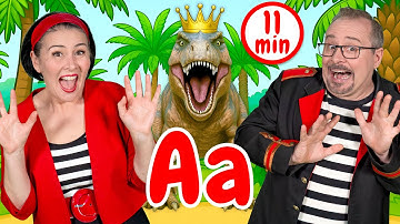 ABC Dinosaur Songs + More | Fun Dinosaur Learning Songs for Kids by Lah-Lah