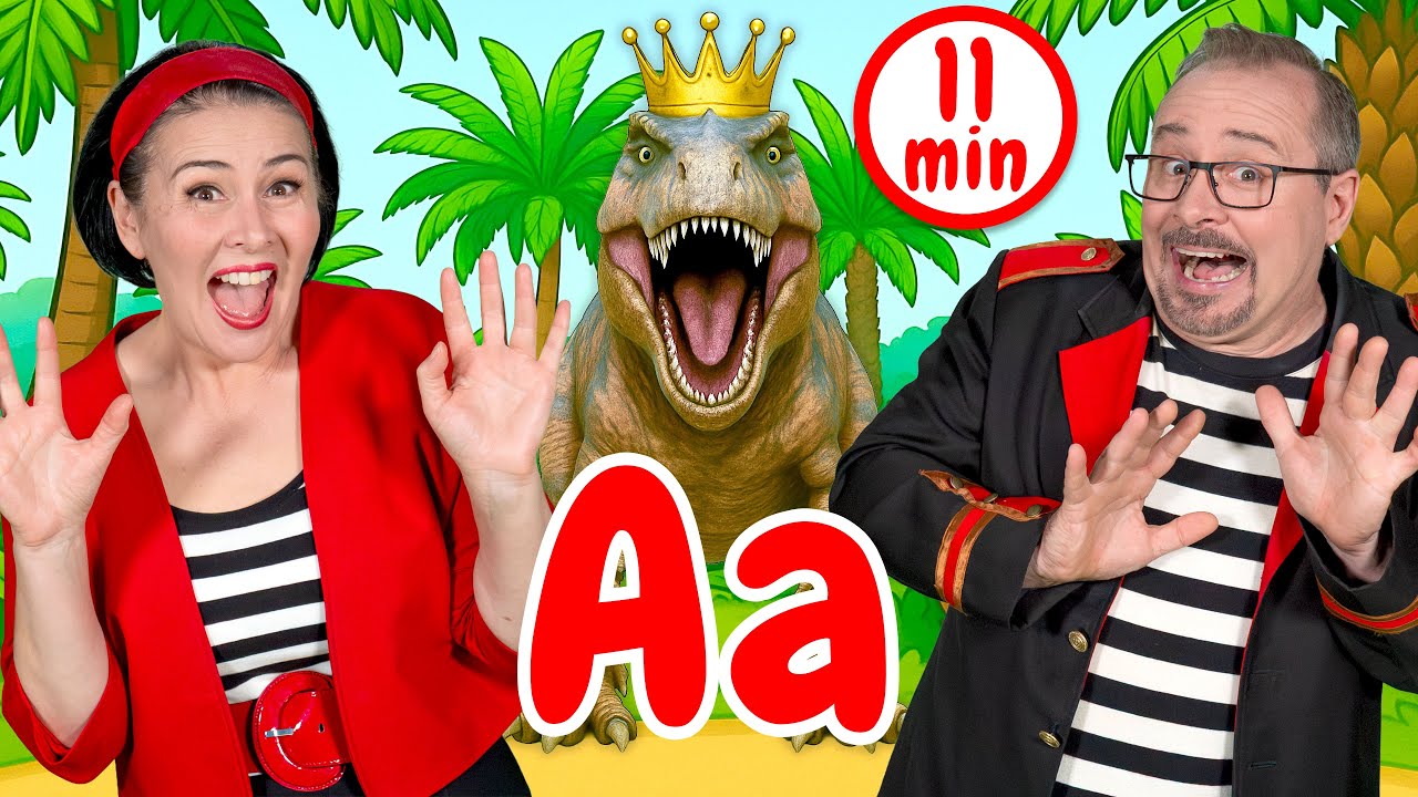 ABC Dinosaur Songs + More | Fun Dinosaur Learning Songs for Kids by Lah-Lah