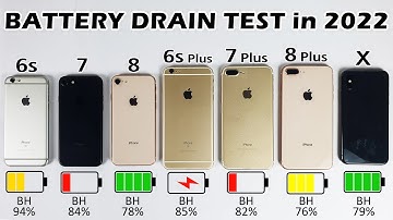 iPhone 6s vs iPhone 7 vs iPhone 8 vs 6s Plus vs 7 Plus vs 8 Plus vs iPhone X Battery DRAIN Test 2022