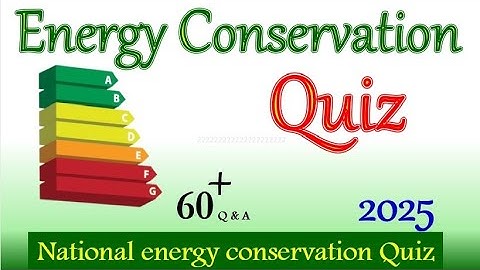 Energy conservation day quiz in english 2025 Energy quiz 2025 energy conservation quiz in english 
