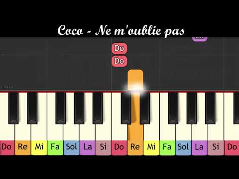 Coco - Ne m'oublie pas (piano très facile pour enfant ou débutant)