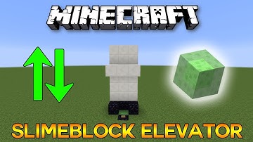 Minecreaft: Most Compact SLIMEBLOCK ELEVATOR Tutorial