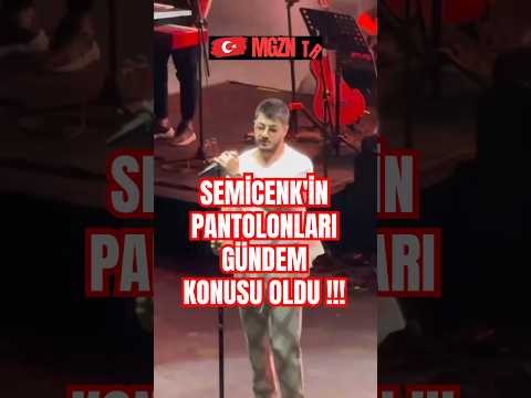 Semicenk'in konserlerde giydiği pantolonlar gündem konusu oldu !!! #semicenk #shorts #magazin