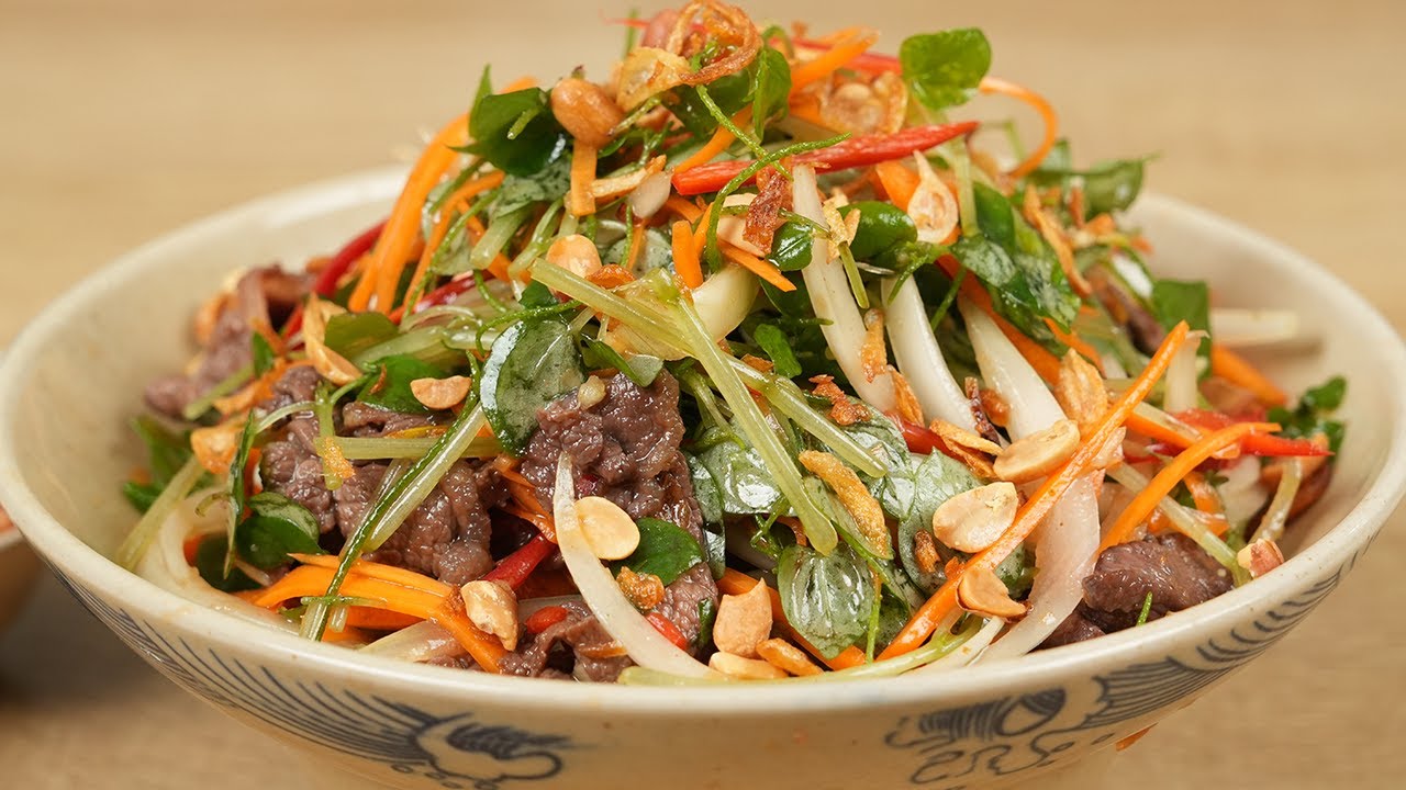 Cách Làm Gỏi Rau Càng Cua Thịt Bò Với Công Thức Sốt Ngon Chuẩn Vị!