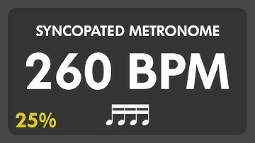 260 BPM - Syncopated Metronome - 16th Notes (25%)