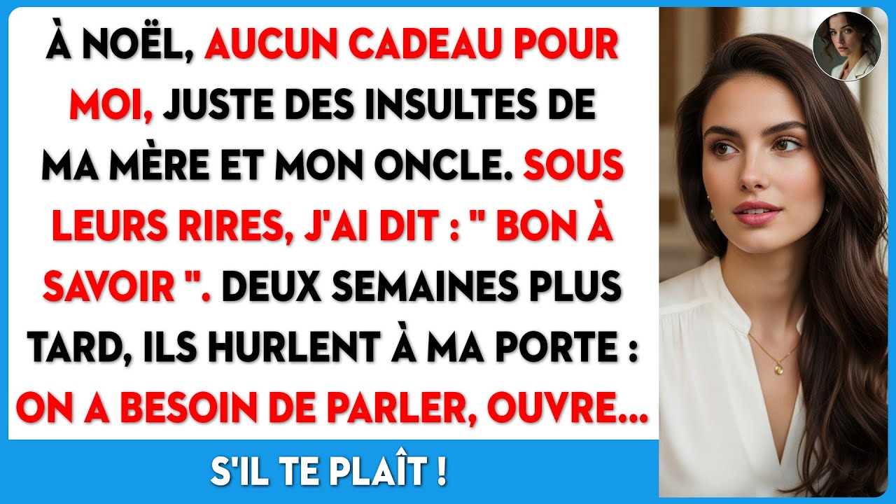 Maman m'a privée de cadeau à Noël. Deux semaines après, ils me suppliaient tous.