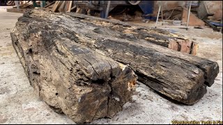 Woodworking: Recycling Of Railway Sleepers - Craft a Lounge Chair from 99-Year-Old Railroad Sleepers