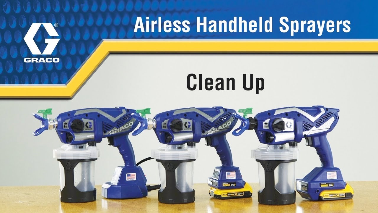 cleaning graco sprayer