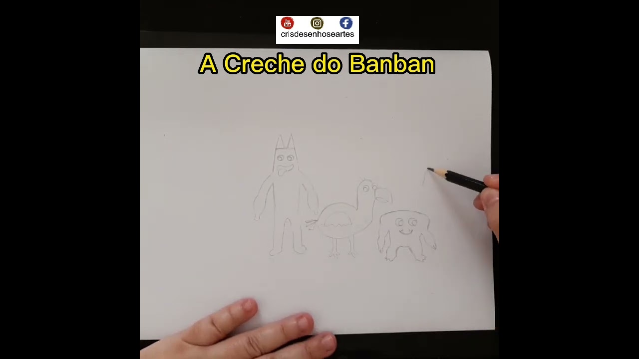 Desenhando os personagens da Creche do Banban, Vídeo completo no YT ♡