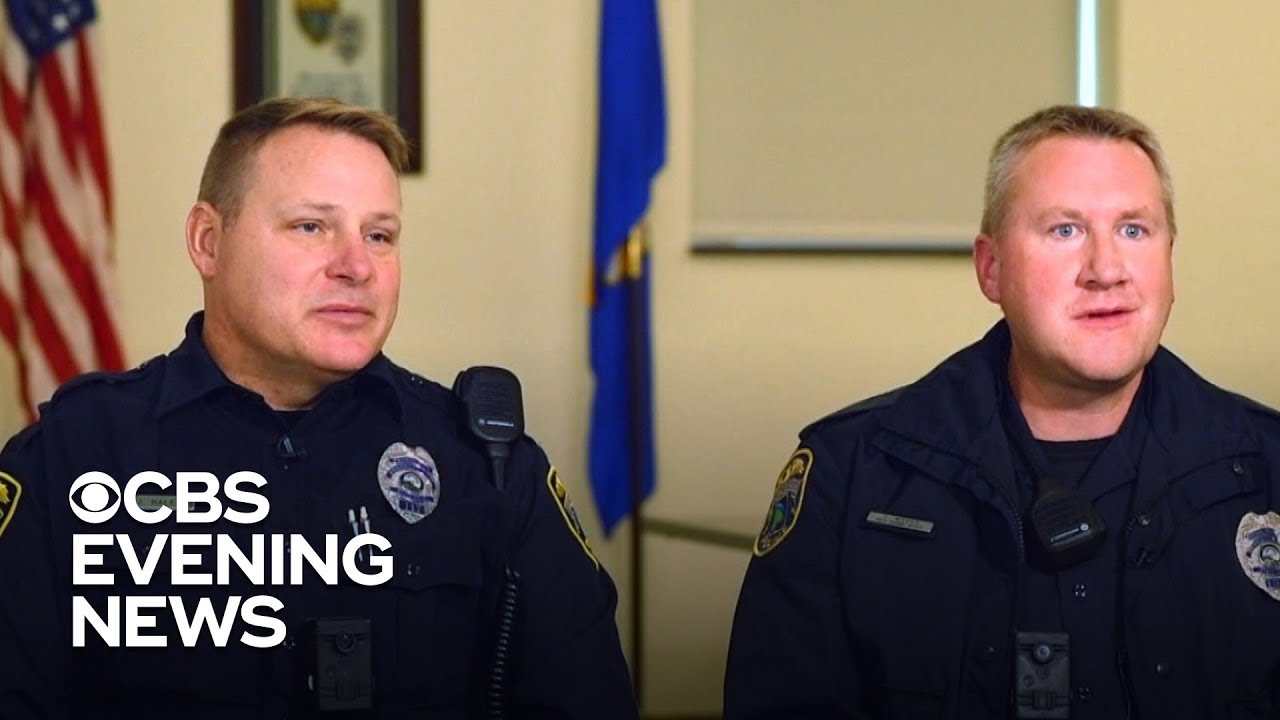 Officers witness remarkable squirrel rescue - YouTube