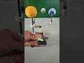 Homemade model of the Earth's, Moon's, and Sun's rotation #DIY #ScienceProject #SolarSystem