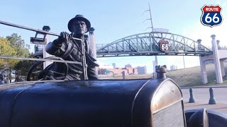 Cyrus Avery Centennial Plaza & Cyrus Avery Route 66 Memorial Bridge (11th Street Bridge), Tulsa, OK