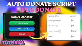 Pls donate best script new working 🤠#roblox #robloxedit