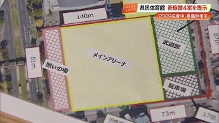 プロスポーツやコンサートも!  高知県民体育館の新施設 5000席アリーナ構想の4案提示 (25\/09\/03 19:33)