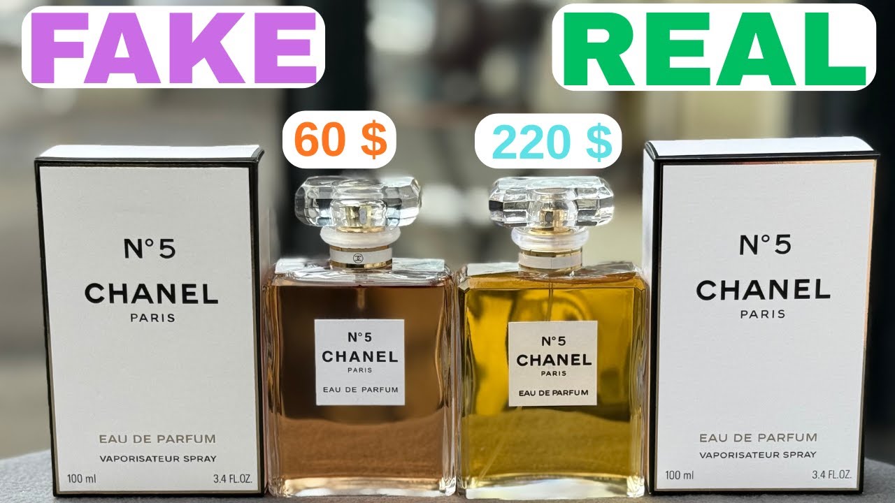 Fake vs Real Chanel No.5 Perfume 100 ml 