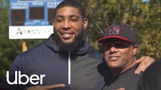 Pro Football player Devon Still cheers on driver-partner Dayna | Uber