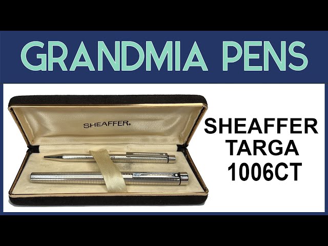 【激レア】SHEAFFER TARGA 1006 STERLING SILVER Sheaffer Targa, 1006 Sterling silver finish in a chequered pattern