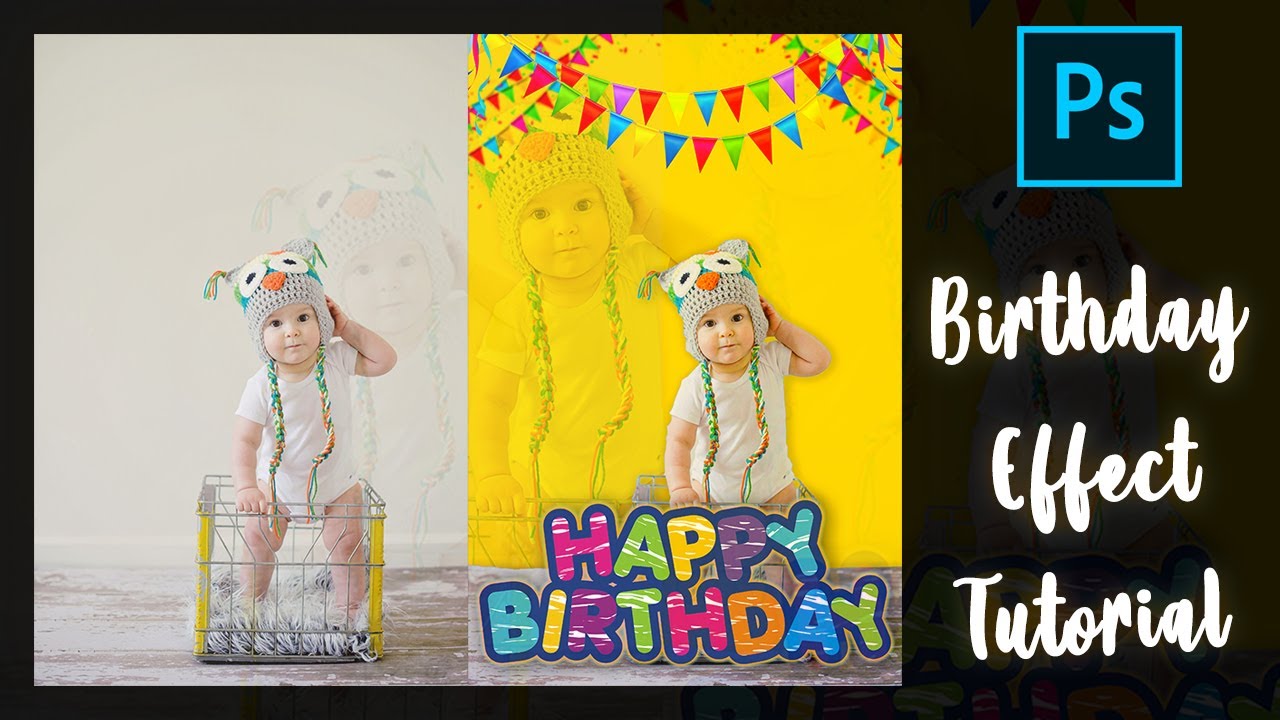 Birthday Kid - Photoshop Tutorial | Birthday Manipulation