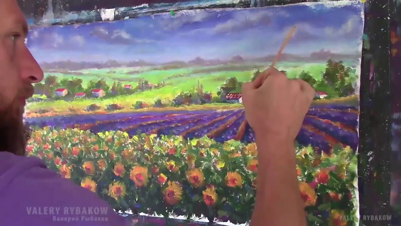 P2. How to paint Italian Tuscan painting Time Lapse tuscan painting ...