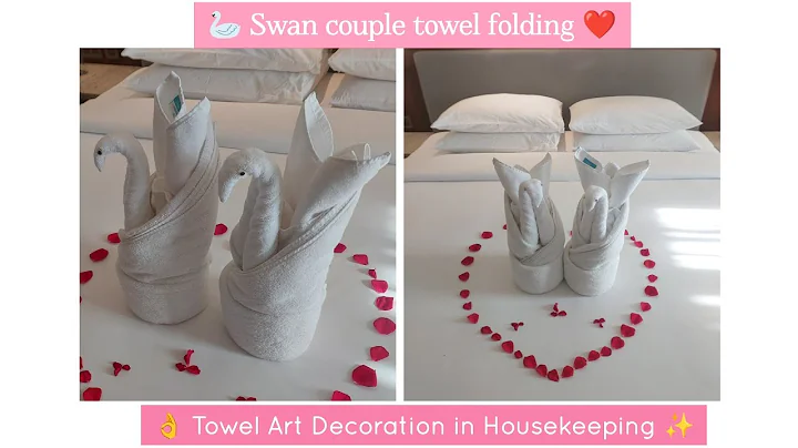 Romantic Swan Couple – Towel Folding Decoration | Towel Art Decoration in Housekeeping 