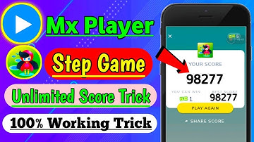 Mx Player Step Game Trick| Mx Player Step Unlimited Score Trick|How To Play Step Game|Mx Step Trick