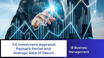 3.8 - Payback Period and Average Rate of Return - IB Business Management