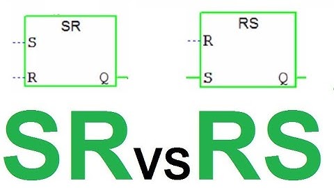 SR Flip Flop  VS RS Flip Flop in Siemens PLC