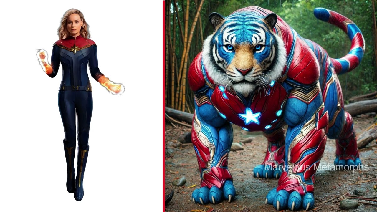 AVENGERS But TIGER VENGERS 🔥🔥 All Characters Marvel & DC 2025💥